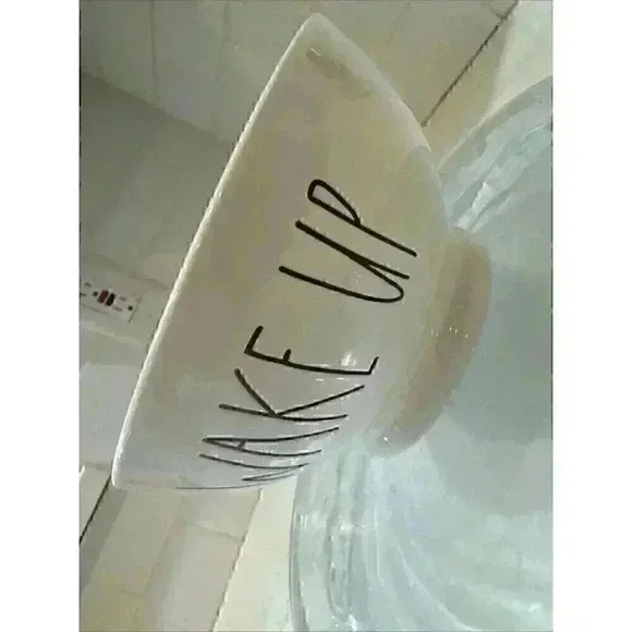 Rae Dunn CEREAL Bowl White Magenta Collectible artisan collection Wake up - Picture 3 of 8